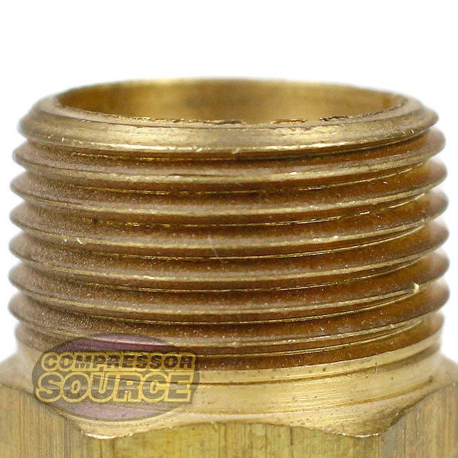 3/4" Male NPT x 1/8" Female NPT Reducer Hex Bushing Brass Pipe Fitting 110JA