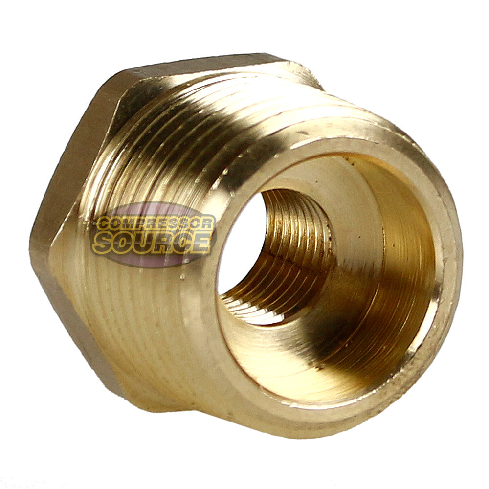 3/4" Male x 1/4" Female NPT Hex Bushing Adapter Pipe Reducer Brass Fitting 110JC