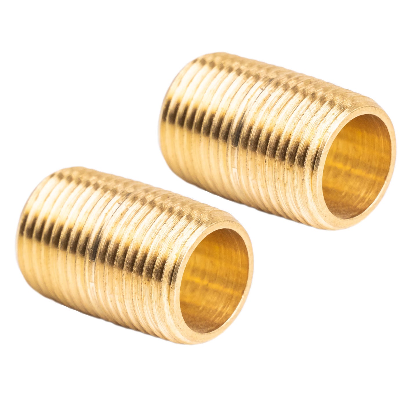 3/8" NPT X Male Close Pipe Nipples Threaded Brass Fitting Pipe Connector 2 Pack