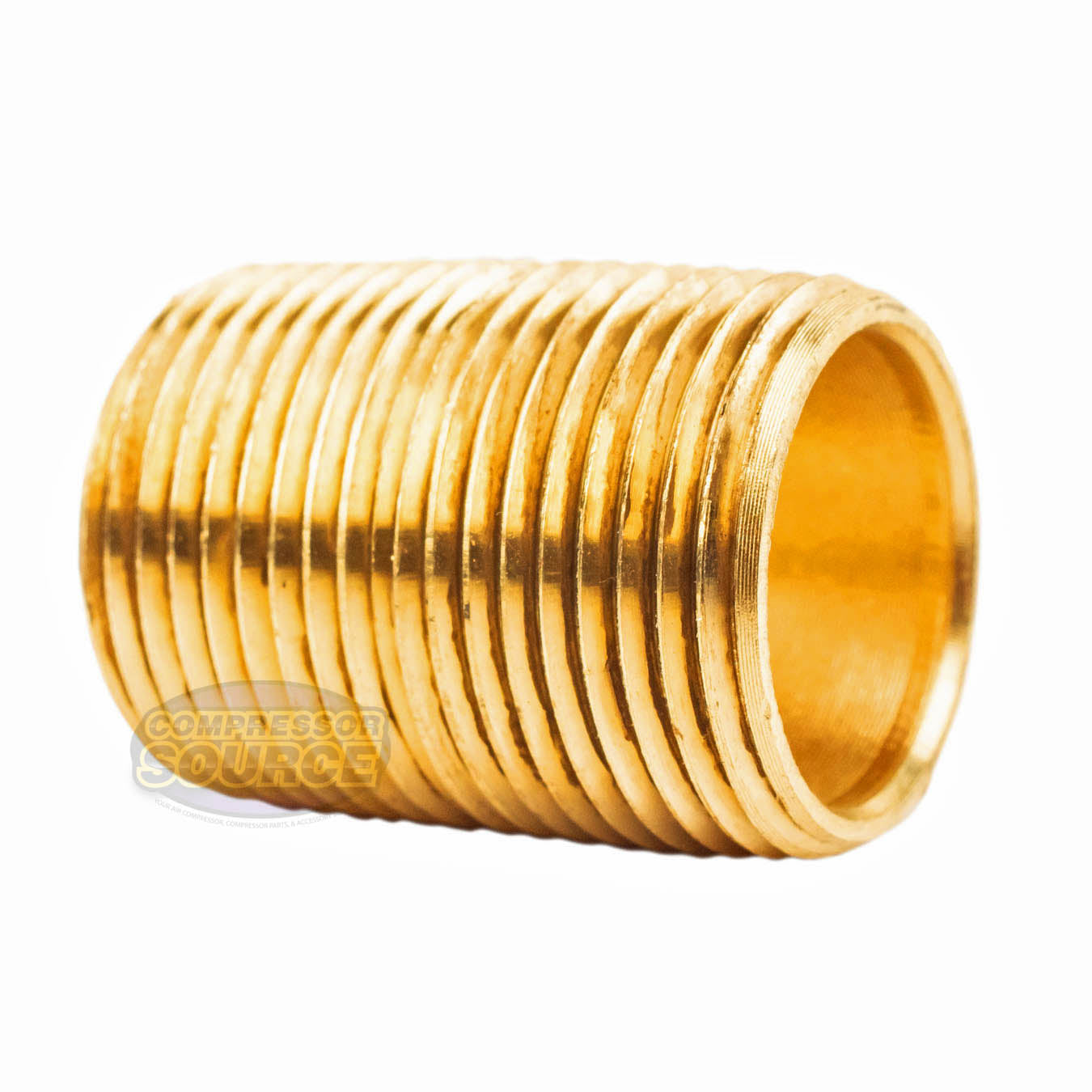 5 Pack 3/4" NPT X Male Close Pipe Nipple Threaded Brass Fitting Pipe Connector