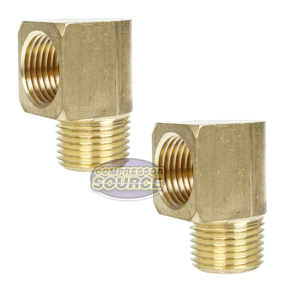 2 Pack 3/4" Male NPTF x Female NPTF 90 Degree Street Elbow Solid Brass Fitting