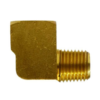 3/4" Male NPTF x Female NPTF 90 Degree Street Elbow Solid Brass Pipe Fitting