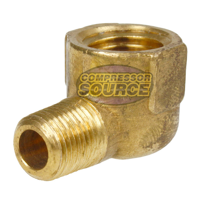 1/4" x 1/8" Yellow Brass 90 Degree Street Pipe Elbow Reducer Forged 116SRCA