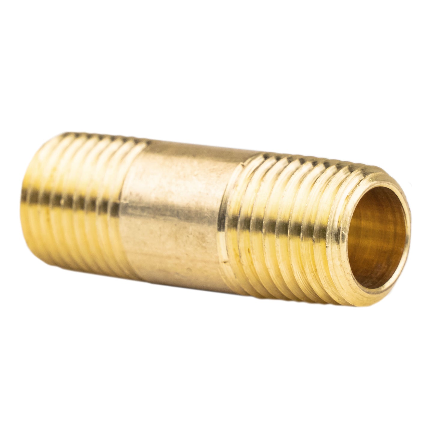 1/4" NPT x 1.5" Long Male Pipe Nipples Threaded Brass Fittings Connectors 5 Pack