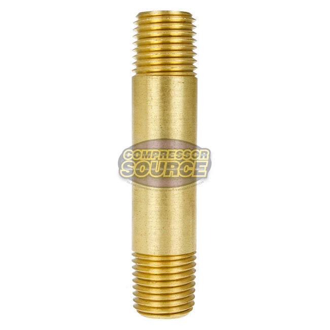1/4" x 2-1/2" Solid Yellow Brass BR Nipple Extension 1200 PSI Maximum 117C2&1/2