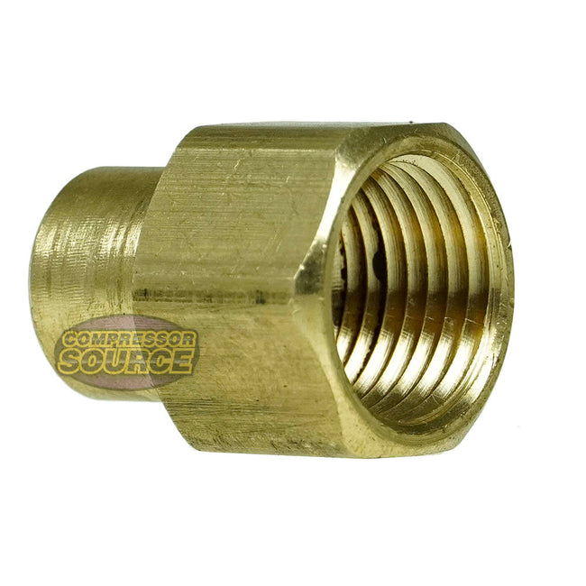 3/8" x 1/4" Yellow Brass Female to Female Coupling Reducer Pipe Fitting 119EE