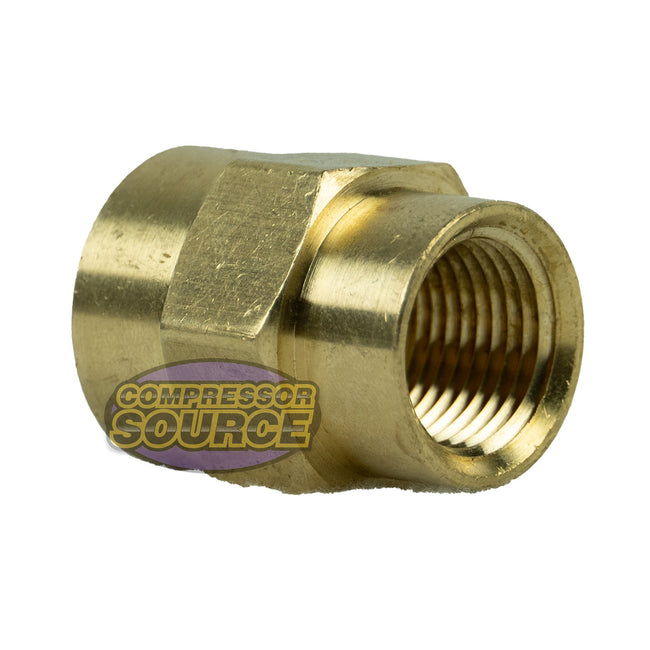 1/2" x 3/8" Yellow Brass Female to Female Coupling Reducer Pipe Fitting 119F