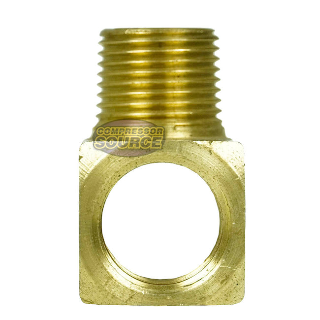 Triple 3/8" NPT Solid Brass Tee Fitting With 1 Male And 2 Female Threads 127SE
