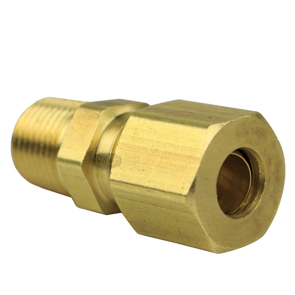 1/4 x 1/8 Compression x Male NPT Adapter Pipe Fitting Tube Connector  Ferrule