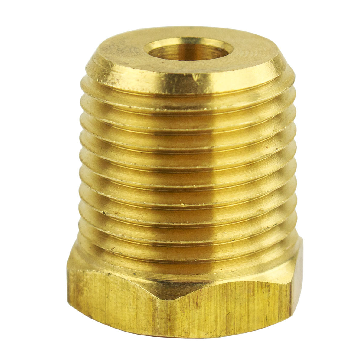 1/2" MNPT x 1/4" FNPT Solid Brass Bushing Reducer Fitting Reducing Adapter