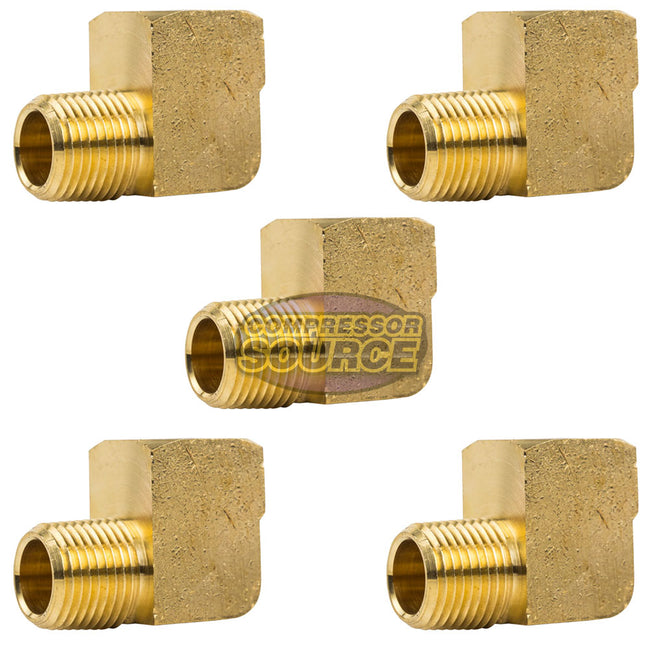 Street Elbow 90 Degree 1/2" Male NPT x 1/2" Female NPT Pipe Connector 5-Pack