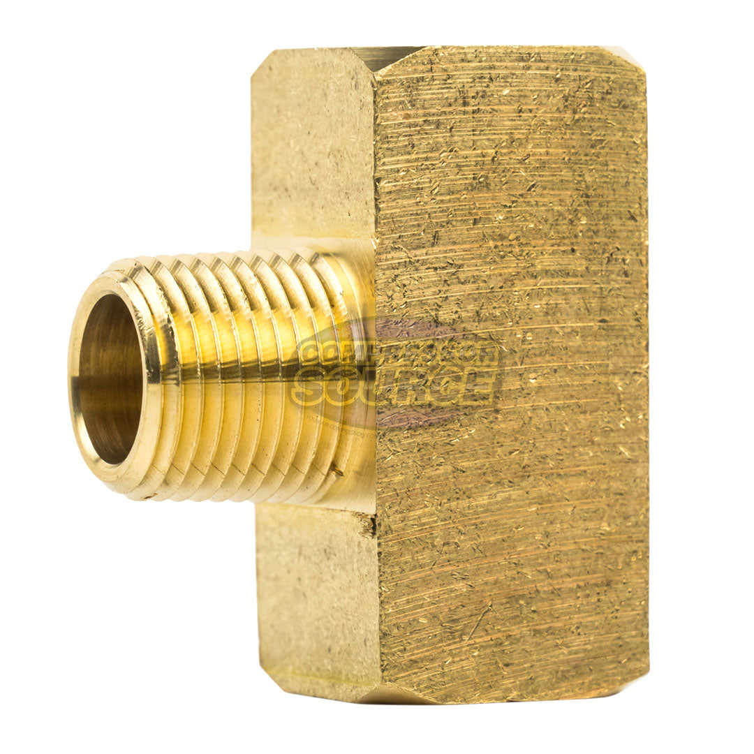 Male Branch Tee 1/2" Male NPT x 1/2" Female NPT Brass Union Tee Connector 5-Pack