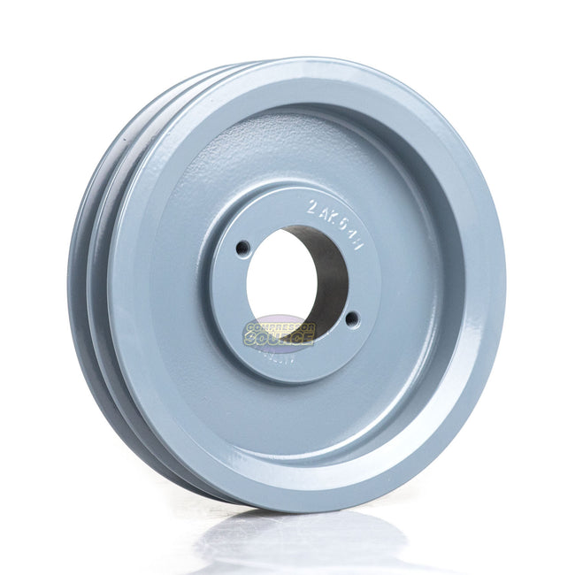 6.25" Double Groove Pulley fits A Section V-Belt 4L with 1-3/16" Sheave Bushing 2AK64H