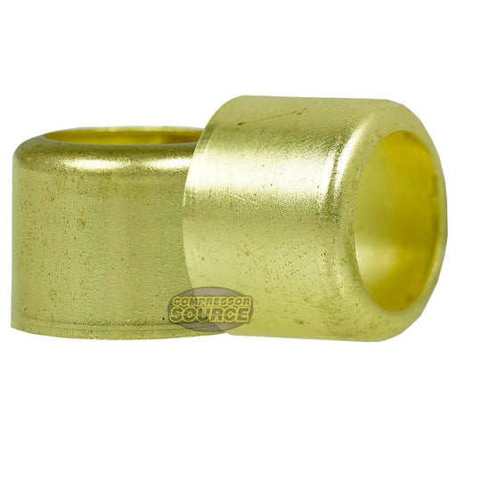 Brass Ferrule 3/4" Outer Diameter 1/2" Inner Diameter Smooth Crimp 2-pack 32565