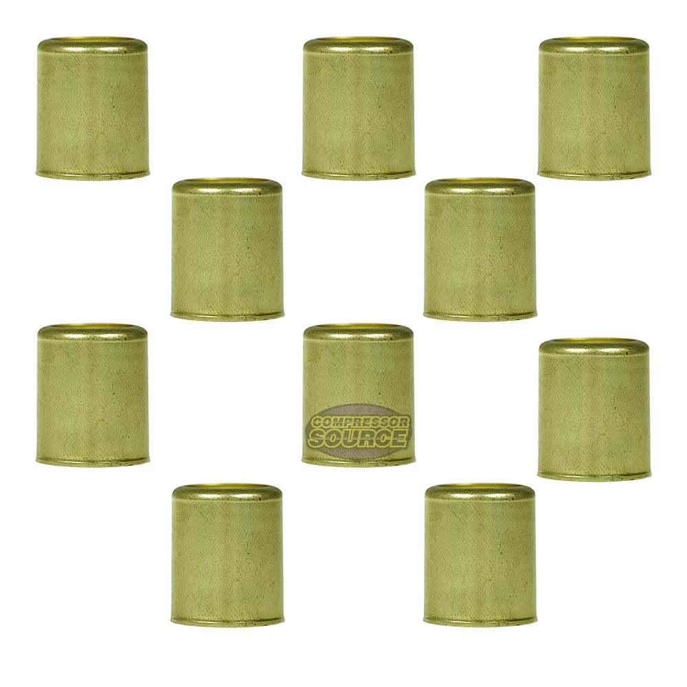 Brass Ferrule 7/8 Outer Diameter 5/8 Inner Diameter Smooth Crimp 10-Pack  32575