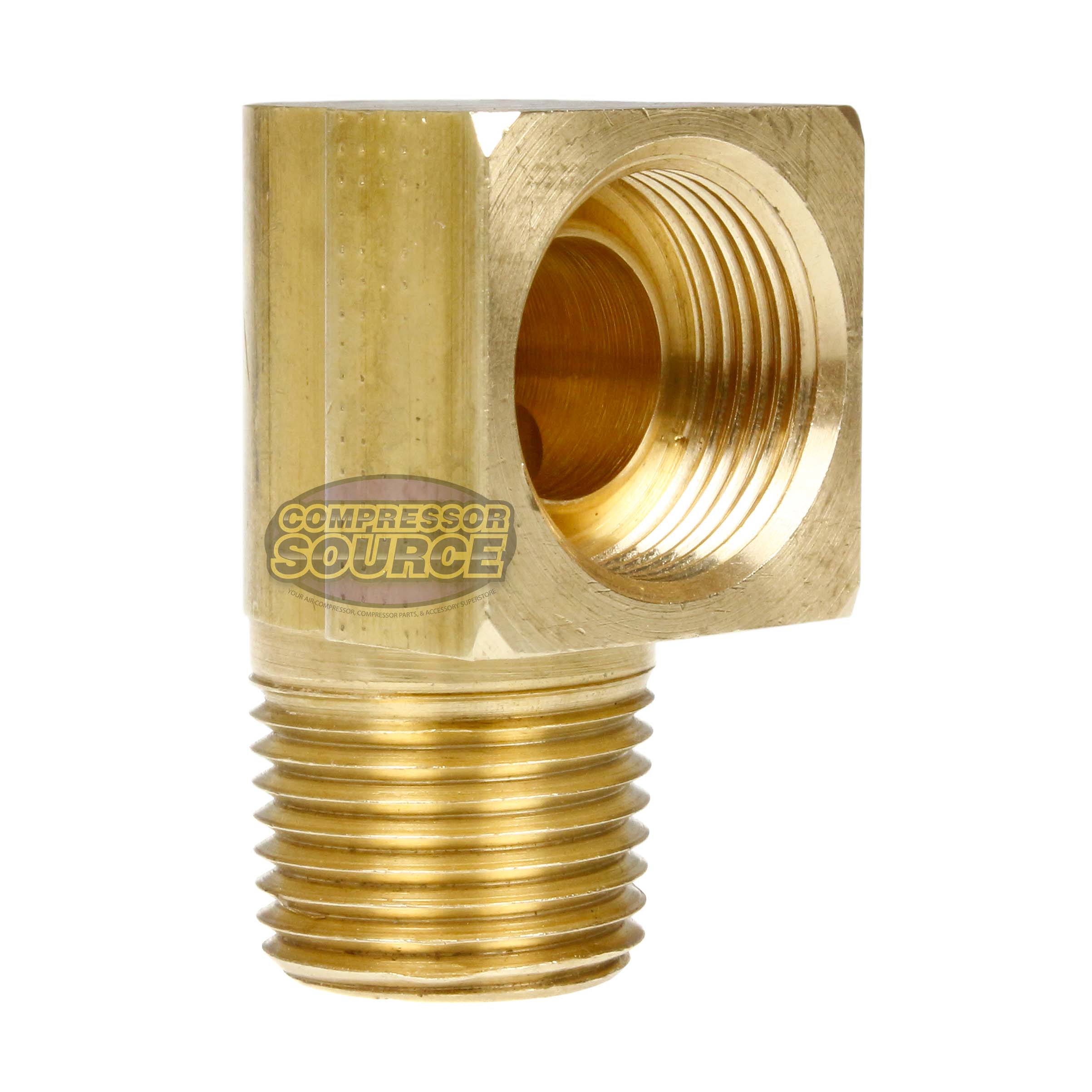 1/4 Male Flare SAE 45 To 1/8 Male NPT 90-Degree Elbow Fitting – Propane/Natural Gas