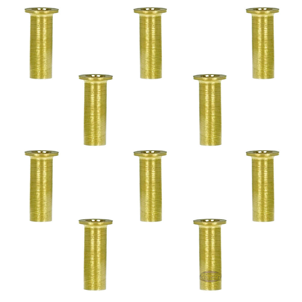 1/4" Brass Compression Insert Fitting For Water Fuel Oil Applications 10-Pack