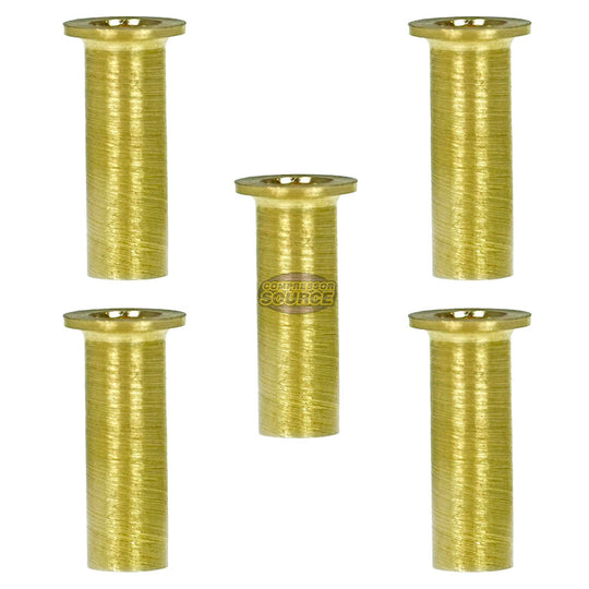 1/4" Brass Compression Insert Fitting for Air Water Fuel Oil Applications 5-Pack