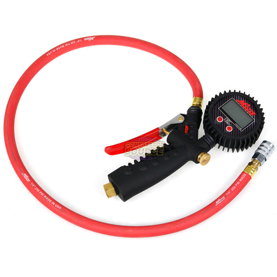 255 PSI Pro Digital Tire Inflator Gauge Kwik Grip Safety Air Chuck Milton 572D