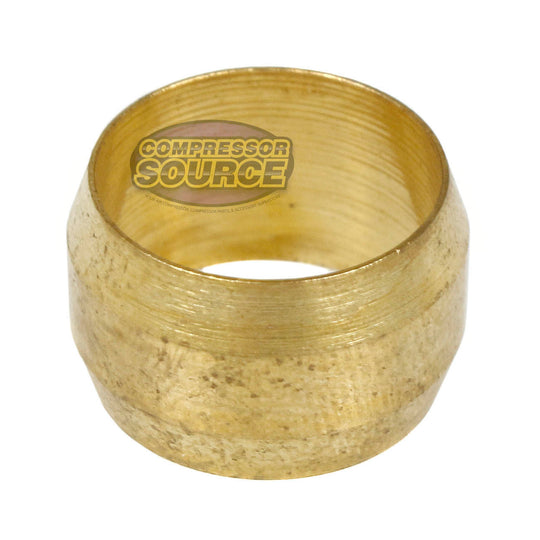 1/2" Compression Sleeve Solid Brass Ferrule for 1/2" Compression Tubing 60F