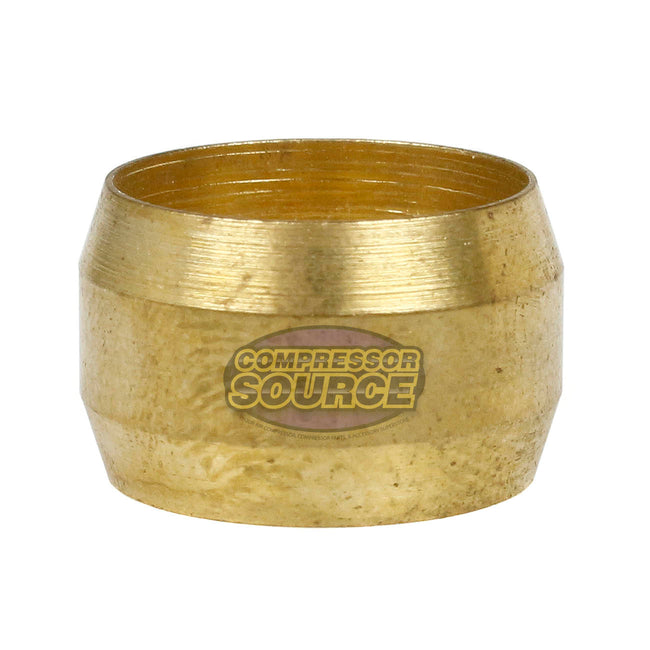 1/2" Compression Sleeve Solid Brass Ferrule for 1/2" Compression Tubing 60F