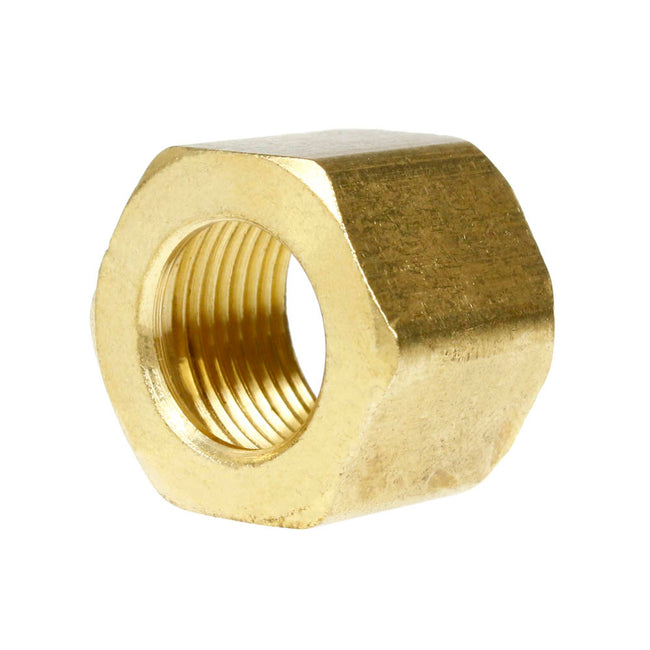 1/2" Compression Nut Hex Shape 11/16"-20 Thread Size Solid Brass Fitting 61F