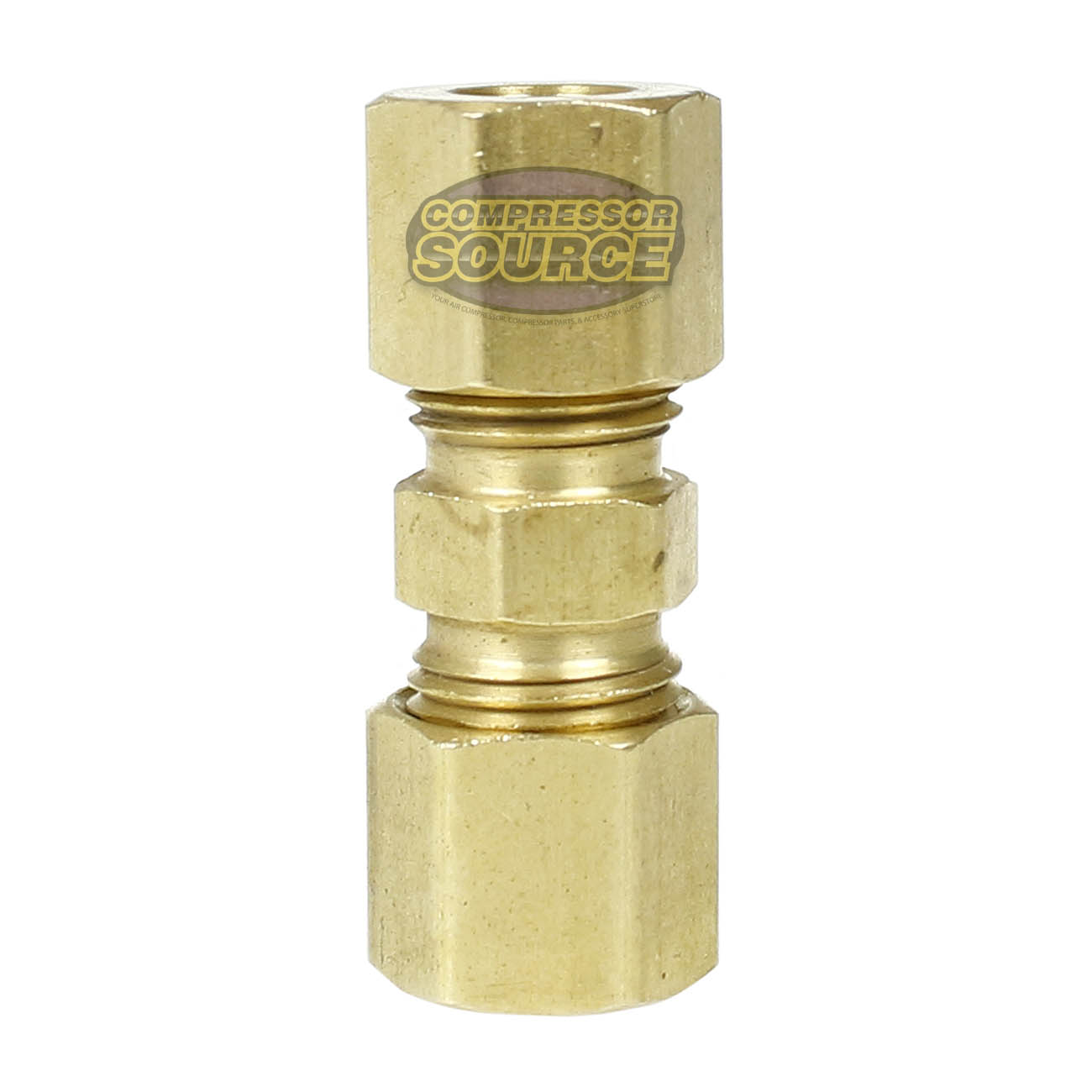 1/4" Brass Compression Tube Equal Union Fitting Corrosion Resistant Single 62C