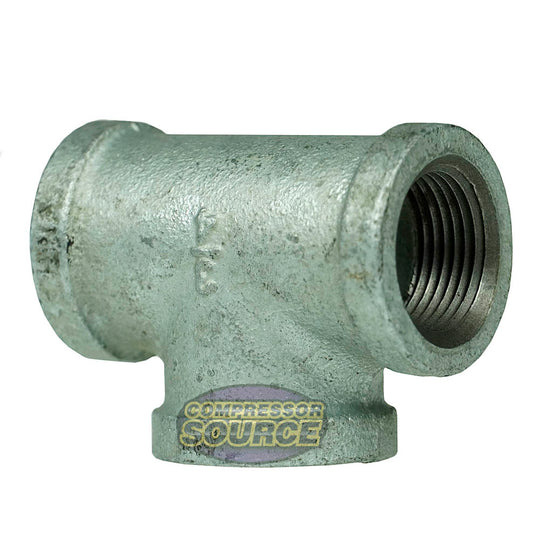 3/4" Three Sided Female National Pipe Thread Galvanized Steel Tee Fitting 64254