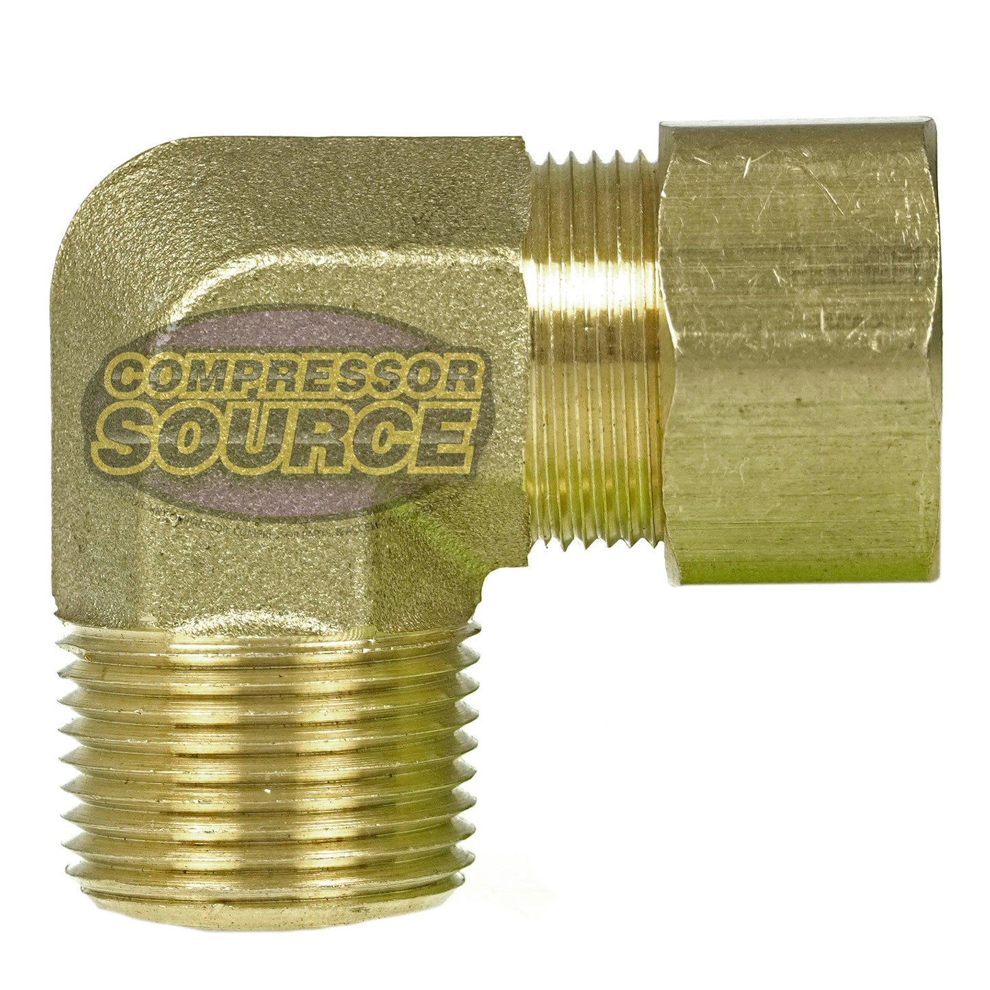 3/4 " x 3/4 " Compression X Male 90 Degree Forged Solid Brass Elbow Fitting