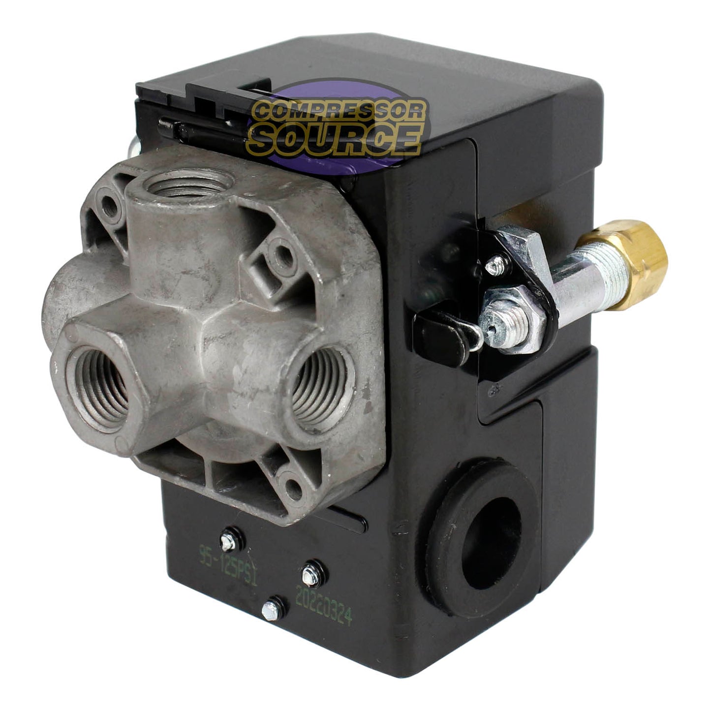 Four Port 95-125 PSI Air Compressor Pressure Switch