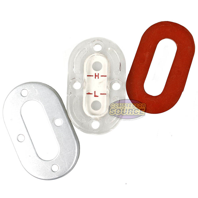 Curtis Oil Level Gauge Cover and Seal Combo 70124-57700 Compressor Sight Glass