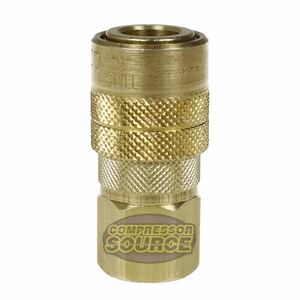 1/4" FNPT M-Style KWIK-CHANGE Coupler Brass 300 PSI Milton 715BK ...
