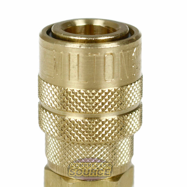 Milton 1/4" MNPT Male M-Style KWIK-CHANGE Coupler Brass 300 PSI Maximum 716BK