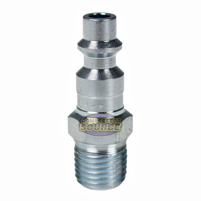 Milton Single M Style Plug 1/4" MNPT Steel 300 PSI Max Pressure 40 SCFM 727BK