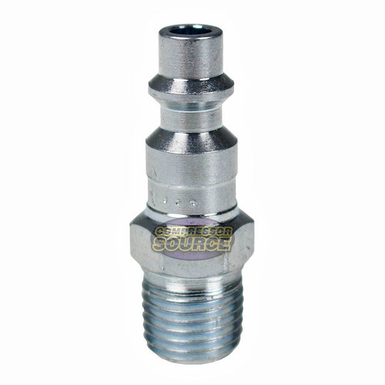 Milton Single M Style Plug 1/4" MNPT Steel 300 PSI Max Pressure 40 SCFM 727BK