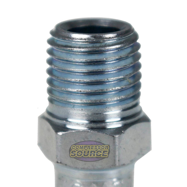 Milton Single M Style Plug 1/4" MNPT Steel 300 PSI Max Pressure 40 SCFM 727BK