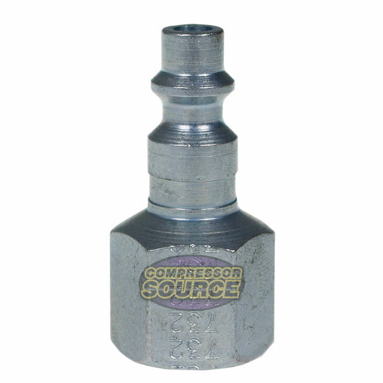Milton 3/8" FNPT M-Style Plug Hardened Steel 300 PSI Max Pressure 40 SCFM 732
