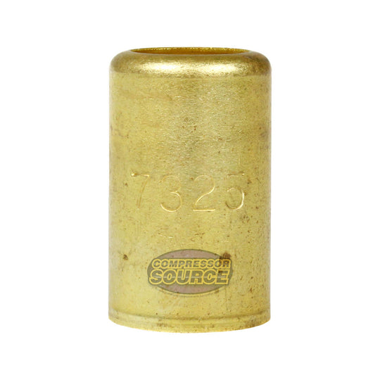 Brass Ferrule 9/16" Inner Diameter 7/16" Pierce Smooth Crimp Hose Fitting 7325