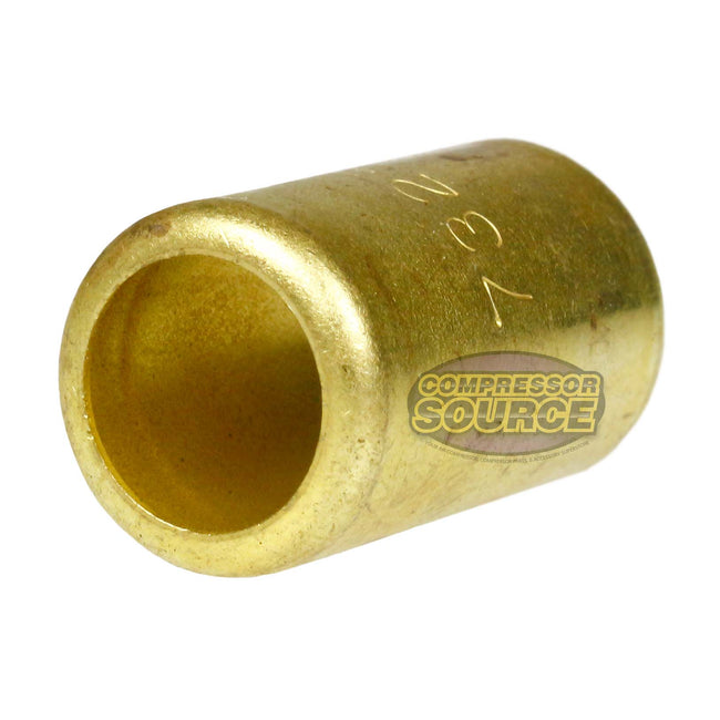 5 Pack Brass Ferrule 9/16" Inner Diameter 7/16" Pierce Smooth Crimp Hose Fitting