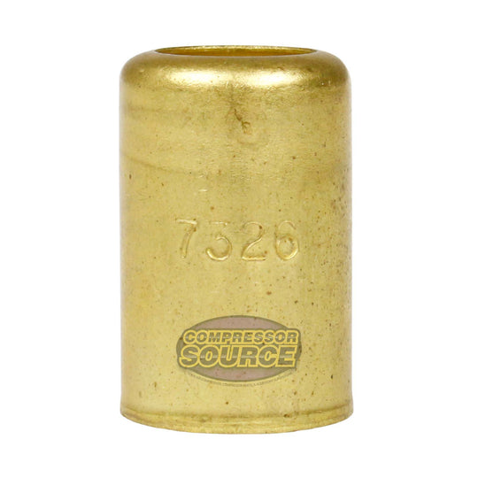 Brass Ferrule 5/8" Inner Diameter 7/16" Pierce Smooth Crimp Hose Fitting 7326