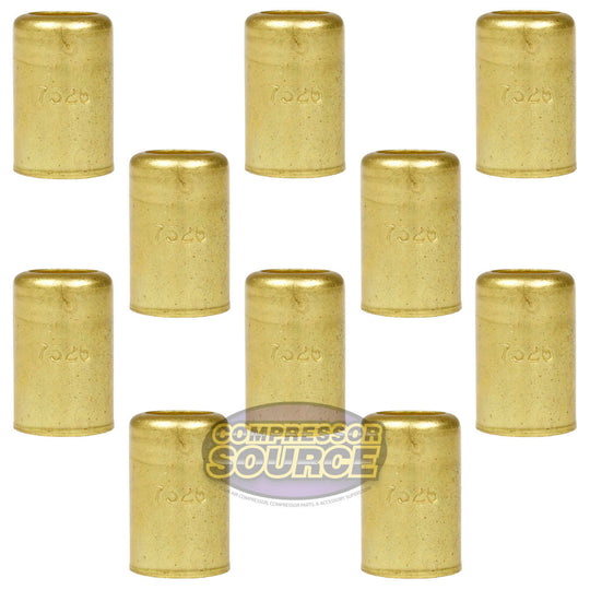 10 Pack Brass Ferrule 5/8" Inner Diameter 7/16" Pierce Smooth Crimp Hose Fitting