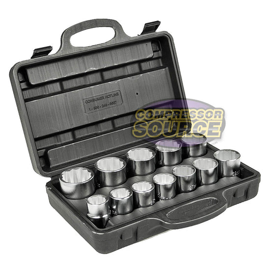 12 Pc 3/4" Drive Socket Set Large 12 Point Metric 22-41mm Sizes Harvest Forge
