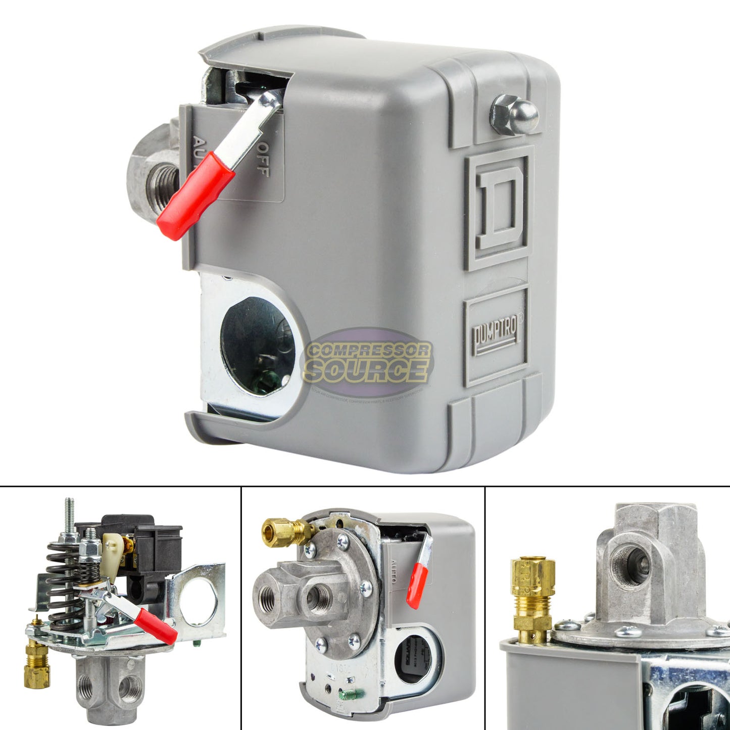 SQUARE D 4 Port 95-125 PSI Air Compressor Pressure Switch 9013FHG14J52M1X