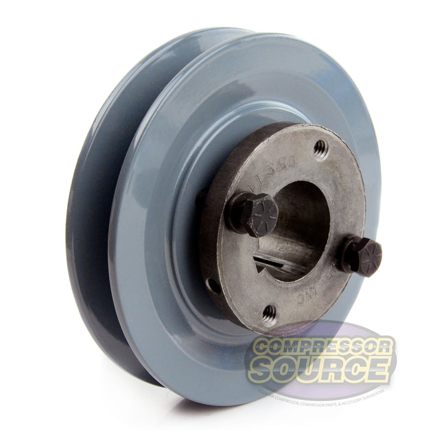 4.75" Single Groove Pulley fits A Section V-Belt 4L with 1-3/16 Sheave Bushing AK49H