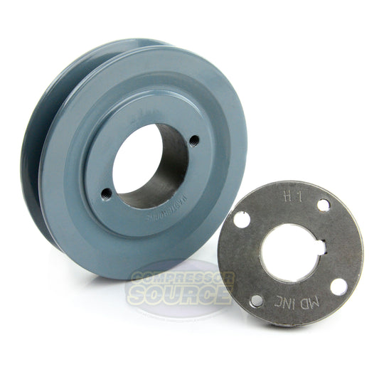 4.75" Single Groove Pulley fits A Section V-Belt 4L with 1" Sheave Bushing AK49H