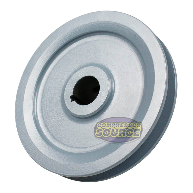 4.95" Single Groove Pulley fits A Section V-Belt 4L fits 7/8" Shaft AK51