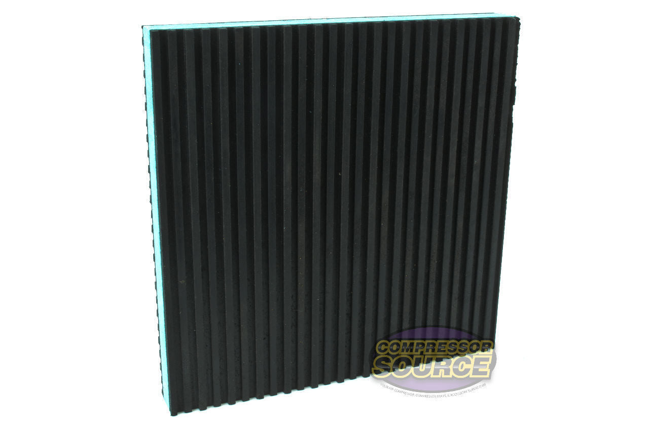 ﻿(3) Anti Vibration Pad 6x6 7/8" Isolation Dampener Blue Heavy Duty Audio HVAC