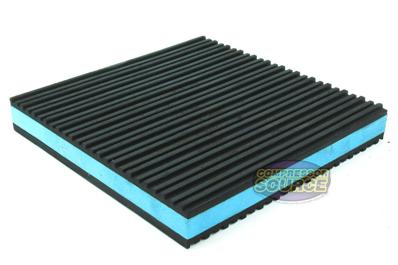 ﻿(2) Anti Vibration Pad 6x6 7/8" Isolation Dampener Blue Heavy Duty Audio HVAC