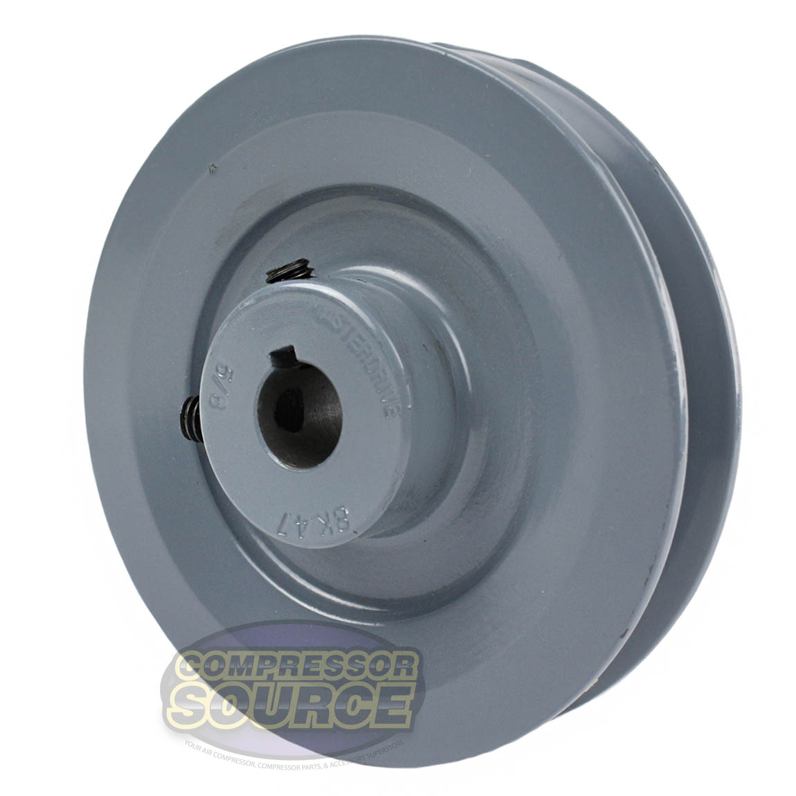Cast Iron 4.5" Single Groove Pulley V Style B Belt 5L for 5/8 Inch Keyed Shaft