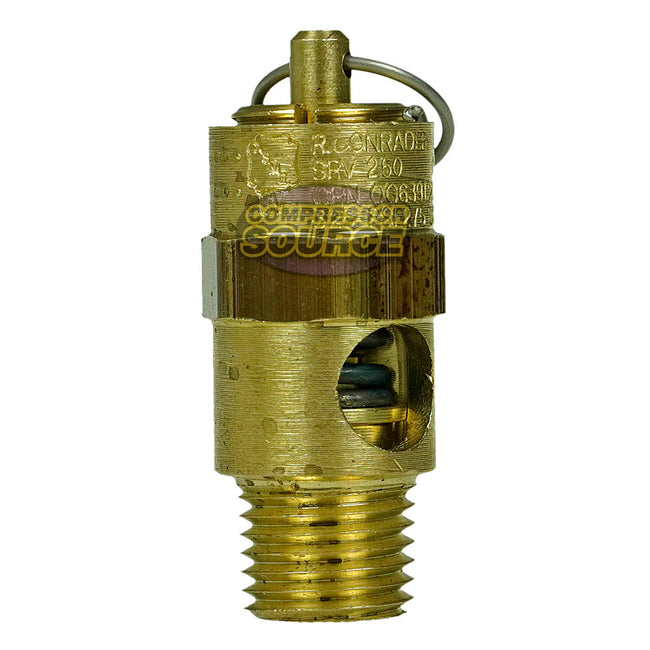1/4" NPT 325 PSI Air Compressor Brass Safety Relief Pressure Valve Tank Pop Off